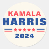 Stickers Kamala Harris 2024 verkiezingsronde (Voorkant)