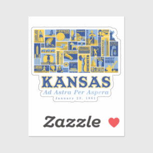Stickers - Kansas: Ad Astra per Aspera