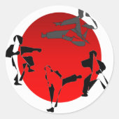 stickers karate vechtsporten (Voorkant)
