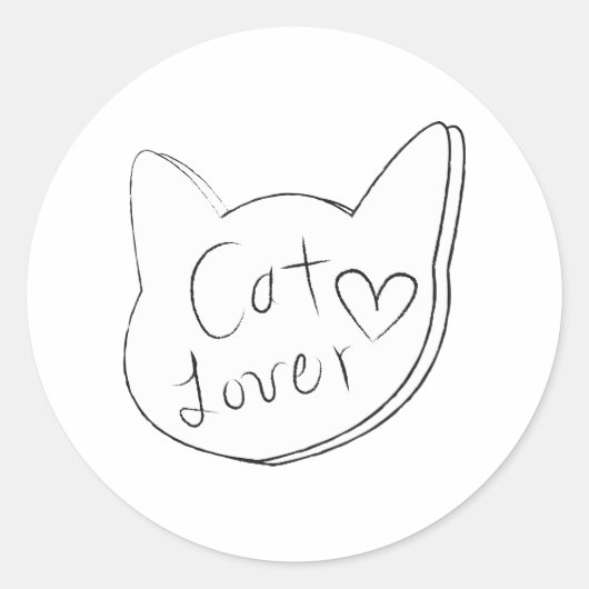 Stickers kattenliefhebbers (Voorkant)