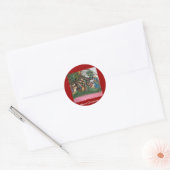 Stickers/Kerstmis/Nativiteit Ronde Sticker (Envelop)