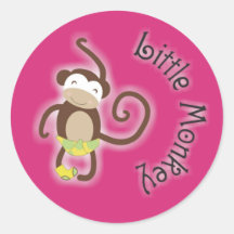 Stickers Kleine Babyaap 7,5cm