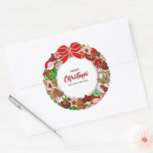 Stickers & labels vrolijk kerstfeest (Envelop)