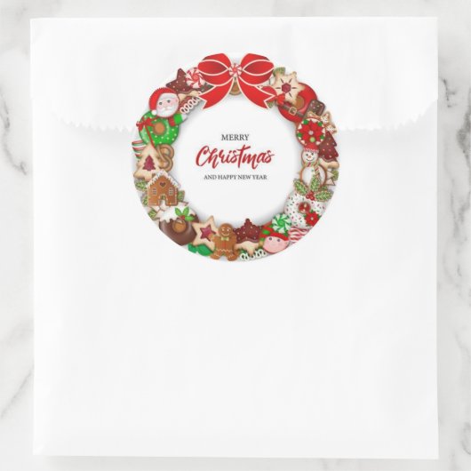 Stickers & labels vrolijk kerstfeest (Tas)