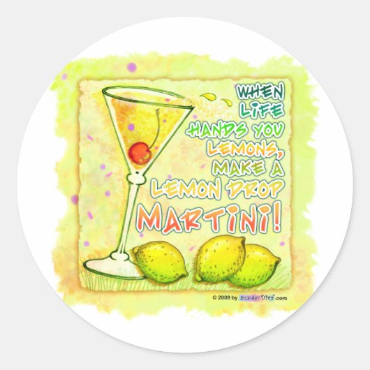 Stickers - Lemon Drop Martini (Voorkant)