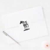 STICKERS—LEOPARD APPALLOSA RONDE STICKER (Envelop)