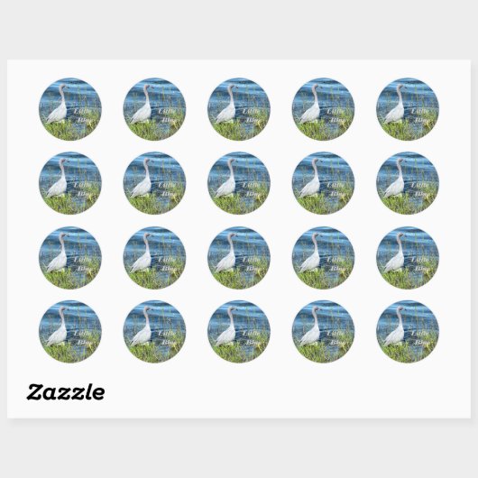 Stickers, Little Blue Ronde Sticker (Vel)