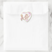 Stickers Live Lach Liefde Hart & roze lint (Tas)