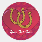 Stickers - Lucky Hoefijzer Shamrock (Voorkant)