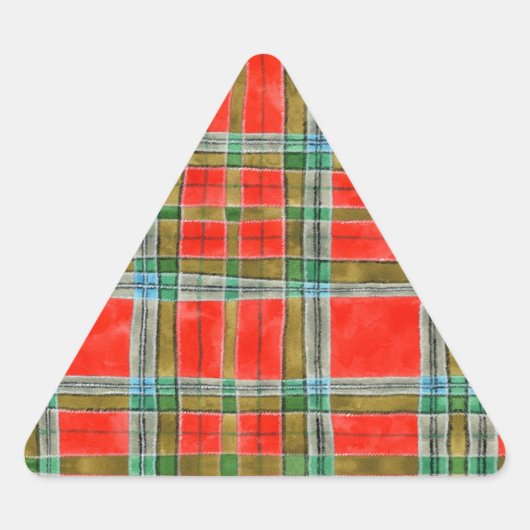 STICKERS MAC BAIN TARTAN-driehoek (Voorkant)
