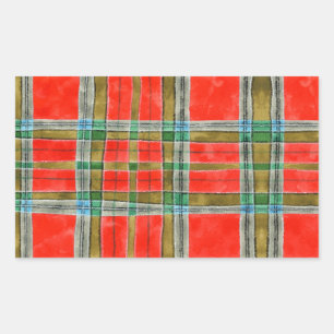 STICKERS MAC BAIN TARTAN Rechthoek