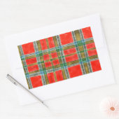 STICKERS MAC BAIN TARTAN Rechthoek (Envelop)