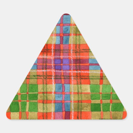 STICKERS MAC RAE TARTAN-driehoek (Voorkant)