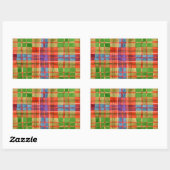 STICKERS MAC RAE TARTAN-rechthoek (Vel)