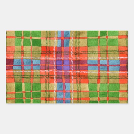 STICKERS MAC RAE TARTAN-rechthoek (Voorkant)