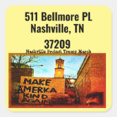 STICKERS maken Amerika weer vriendelijk Trump Prot (Voorkant)