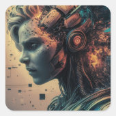 Stickers Man Robot (Voorkant)