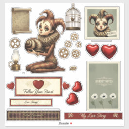 Stickers - Melancholy Harlequin