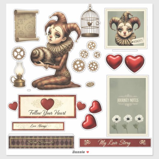 Stickers - Melancholy Harlequin (Vel)