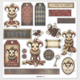Stickers - Melancholy Harlequin