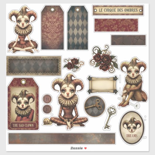 Stickers - Melancholy Harlequin (Vel)