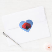 Stickers - Memorial Day Red Poppy Blue Sky (Envelop)