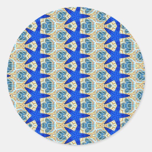 stickers met blauwe ster (Voorkant)