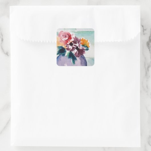 STICKERS MET BLOEMEN (Tas)