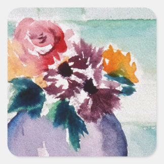 STICKERS MET BLOEMEN