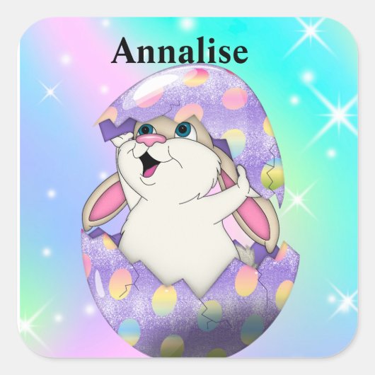 Stickers met bunny (Voorkant)
