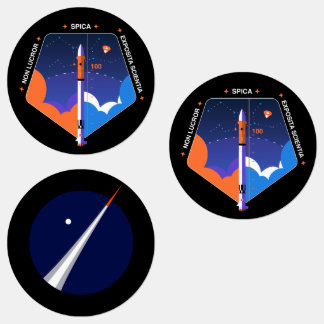 Stickers met copsub en Spica Mission Patch