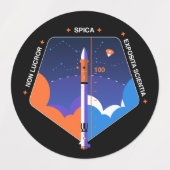 Stickers met copsub en Spica Mission Patch (Design 1)