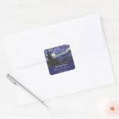 Stickers met dank je voor Starry Night huwelijksgu (Envelop)