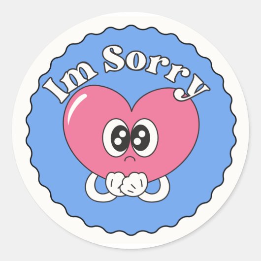 Stickers met de titel "sorry" (Voorkant)