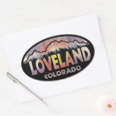 Stickers met de vlag van loveland en van colorado (Envelop)