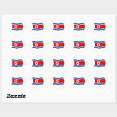Stickers met de vlag van Noord-Korea (Vel)