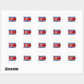 Stickers met de vlag van Noord-Korea (Vel)