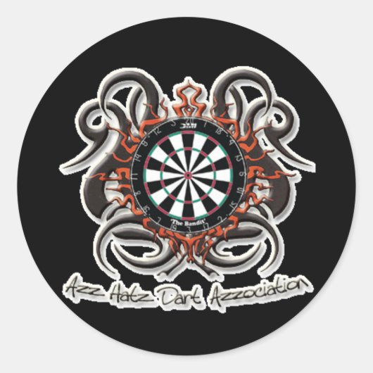 Stickers met drukke ronde - Gepersonaliseerd (Voorkant)