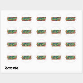 Stickers met drukke ronde - Gepersonaliseerd (Vel)