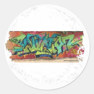 Stickers met drukke ronde - Gepersonaliseerd
