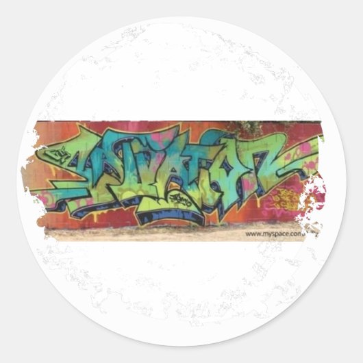 Stickers met drukke ronde - Gepersonaliseerd (Voorkant)