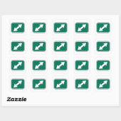 Stickers met dubbele richtingpijlen (Vel)