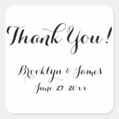 Stickers met een donkerwitte bruiloft (Voorkant)