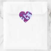 Stickers met een flinke harten (Tas)