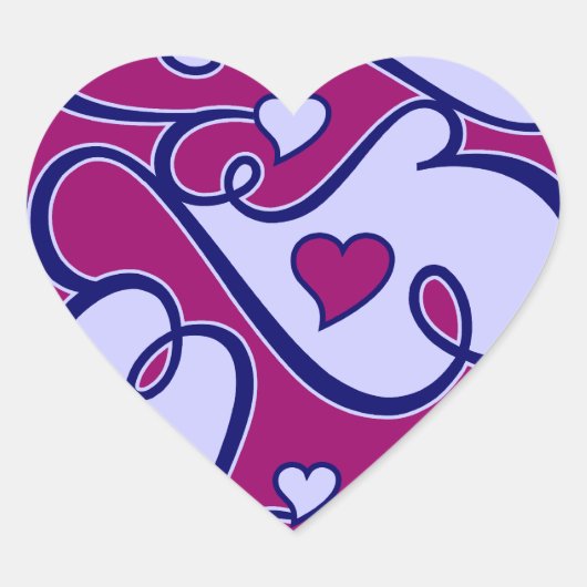 Stickers met een flinke harten (Voorkant)