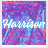 Stickers met eigen naam – Harrison – Persoonlijk e (Vel)