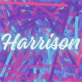 Stickers met eigen naam – Harrison – Persoonlijk e (Voorkant)
