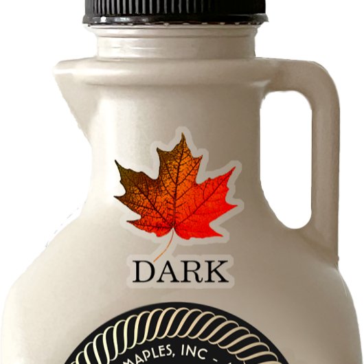 Stickers met gekleurde lederen mantel