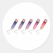 Stickers met gekleurde pennen (Voorkant)