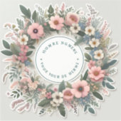 stickers met gepersonaliseerde tekst zoals namen o (Voorkant)